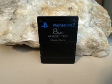 Sony PlayStation 2 8MB Memory Card - Black - SCPH-10020. Tested. Clean 