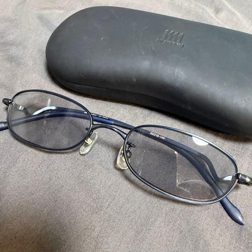 Vintage Issey Miyake IM-2004 Navy Grey Frame Sunglasses Japanese Design