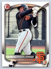 DAKOTA JORDAN  GIANTS 2025 BOWMAN DRAFT #BD-139