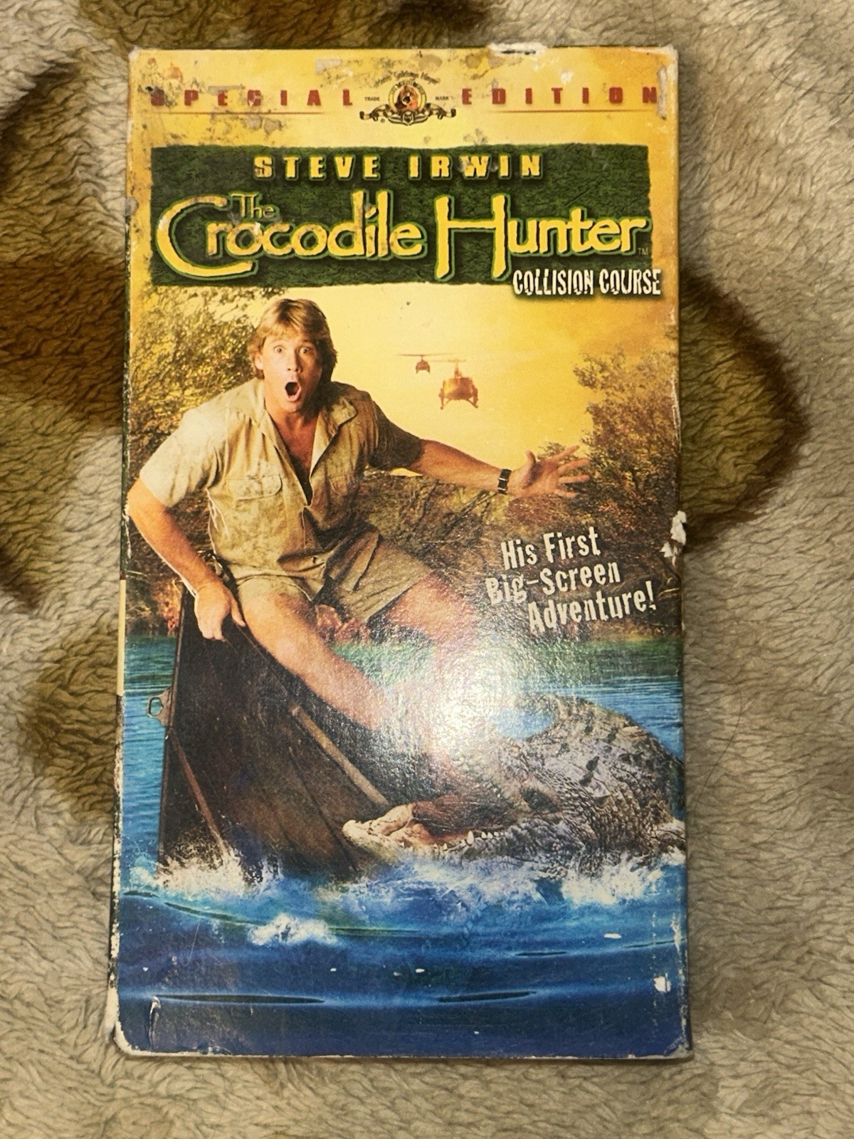 Steve Irwin the Crocodile Hunter Collision Course VHS 2002