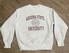 Vintage 90s Champion Reverse Weave Crewneck Arizona University State ASU Size XL