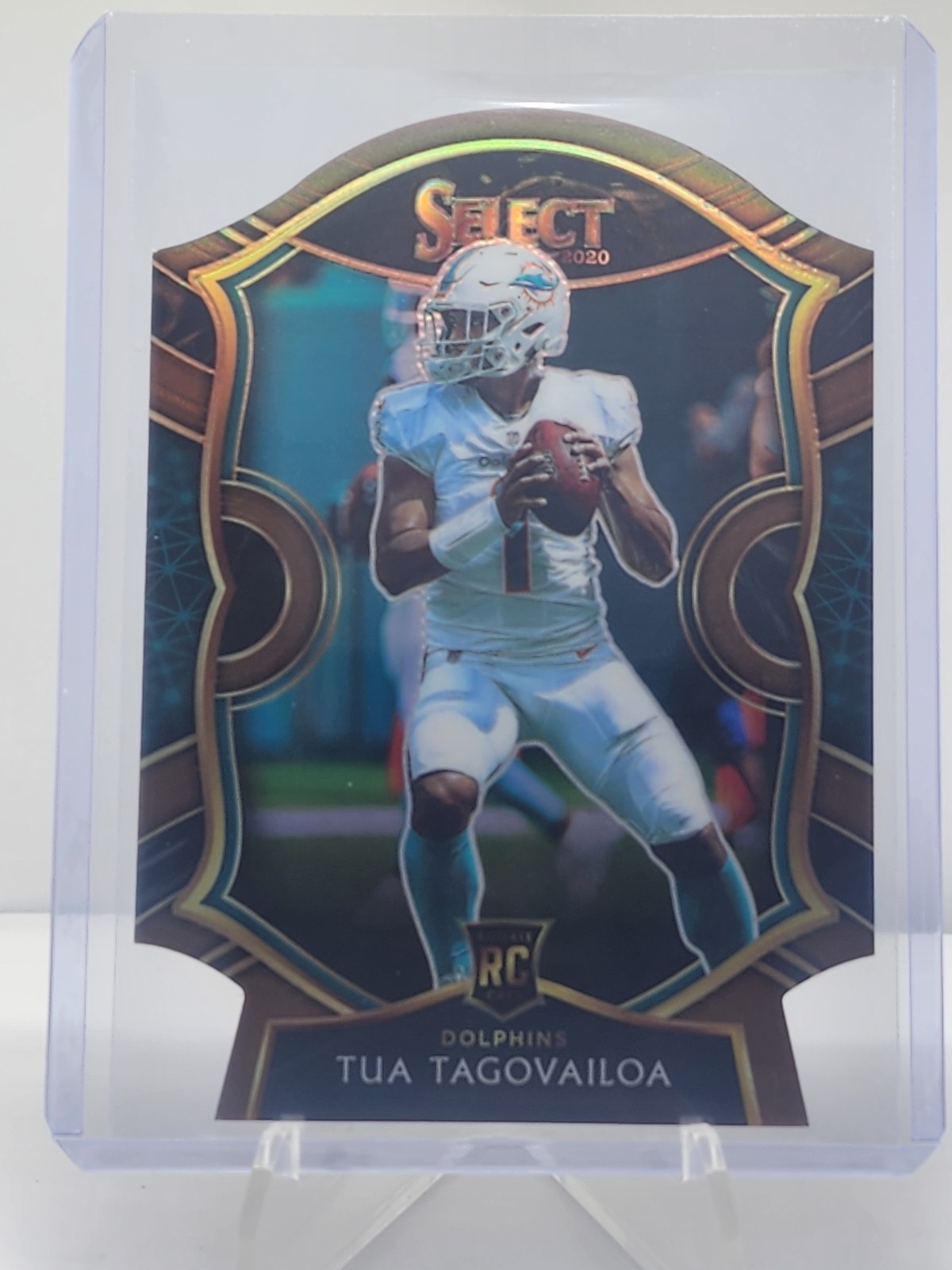 2020 Panini Select - Concourse Tua Tagovailoa #45 Copper Prizm Die-Cut /355 (RC)