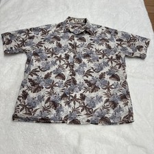 Vintage Campia Moda Hawaiian Shirt Men's XL 100 Cotton Floral Tropical Beach