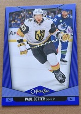 2024-25 O-Pee-Chee Paul Cotter Blue #130 Vegas Golden Knights