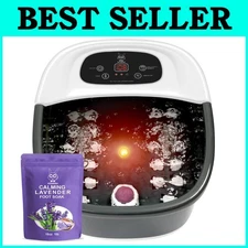 Relaxing Foot Soaker - Heat Massage Jets with Lavender Soak