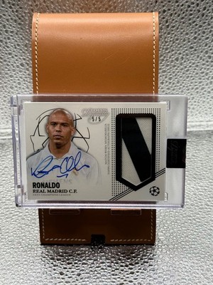 2022-23 Topps Dynasty UCL Patch Auto BLACK Ronaldo R9 #/5 Real Madrid!