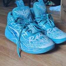 PUMA LaFranc Kids Mid Top Sneakers Blue US 9 EU 27 Basketball 378756-01