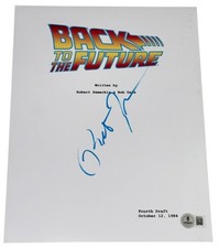 Robert Zemeckis Signed Autograph Back to the Future Script Screenplay Beckett