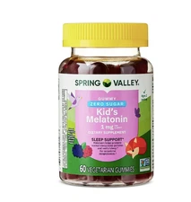 Spring Valley Vegetarian Melatonin Gummies  for Kids, Sleep Support, 60 Ct