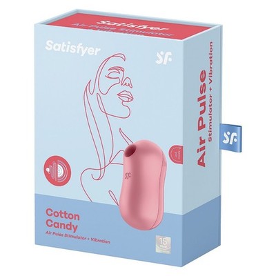 Satisfyer Cotton Candy Clitoral Stimulator   IPX7 Waterproof Clitoris Sucker