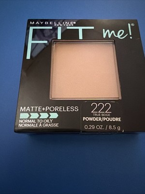 Maybelline New York Fit Me Matte Plus Poreless Powder, True Beige/222