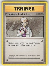 Professor Oak's Hint 84/108 XY Evolutions