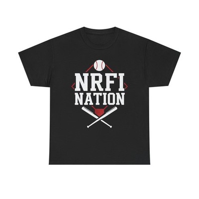 NRFI Nation Baseball Tee - Unisex Heavy Cotton Shirt, Fun Sports Betting Design