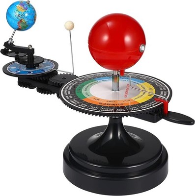 English Solar System Sun Earth Moon Orbital Model, Educational Planetarium Pr...