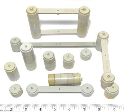 35p Used 1970s Aurora Gray Slot Car TRACK TRESTLE PYLON BRIDGE Support Beam Post