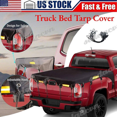 #ad Truck Bed Tarp Cover for Ford F 150 Heavy Duty Pickup Oxford Fabric Truck Bed $27.29