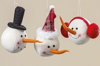 HäNger Schneemann H 25 Cm Polyester Farbmix StüCkpreis
