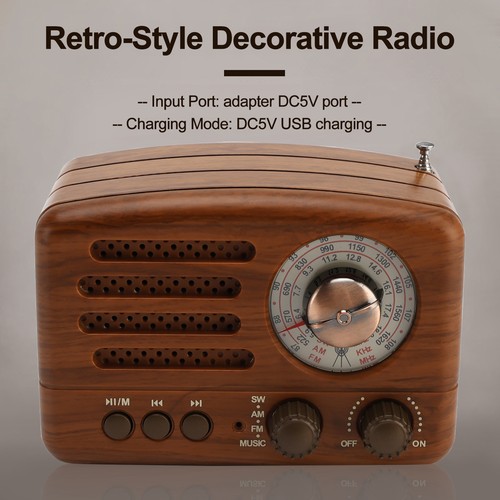 Retro-Style Decorative Radio Mini Portable Multifunction Music Player Bluetooth- - Picture 2 of 20