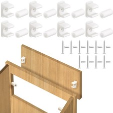 8 Pairs False Cabinet Front Clip False Drawer Front Clips Sink Tip out Snap