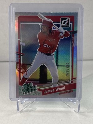 2023 Panini Donruss - Rated Prospect #80 James Wood # d /326 (RC)