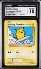 2016 POKEMON EVOLUTIONS SECRET RARE #111/108 SURFING PIKACHU CGC 10 GEM MINT