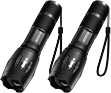 Flashlight 2 Pack, Flash Light High Lumens, Small Flashlights Powerful, Super Br