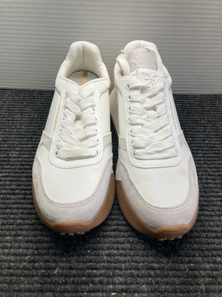 Zapatos Sam Edelman para mujer talla 9,5 blancos Layla gamuza nailon suela de goma I5610M3100 Foto 2 de 4