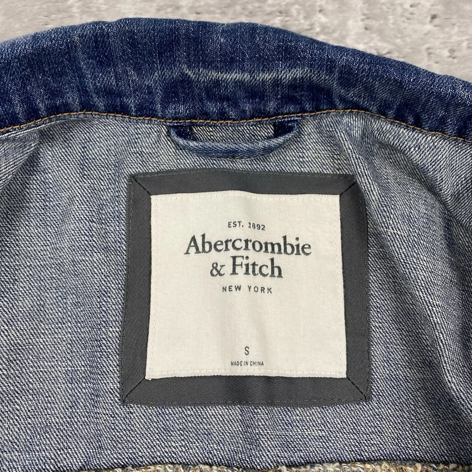 Chaleco vaquero ABERCROMBIE & FITCH para mujer S vaquero desgastado Foto 2 de 4