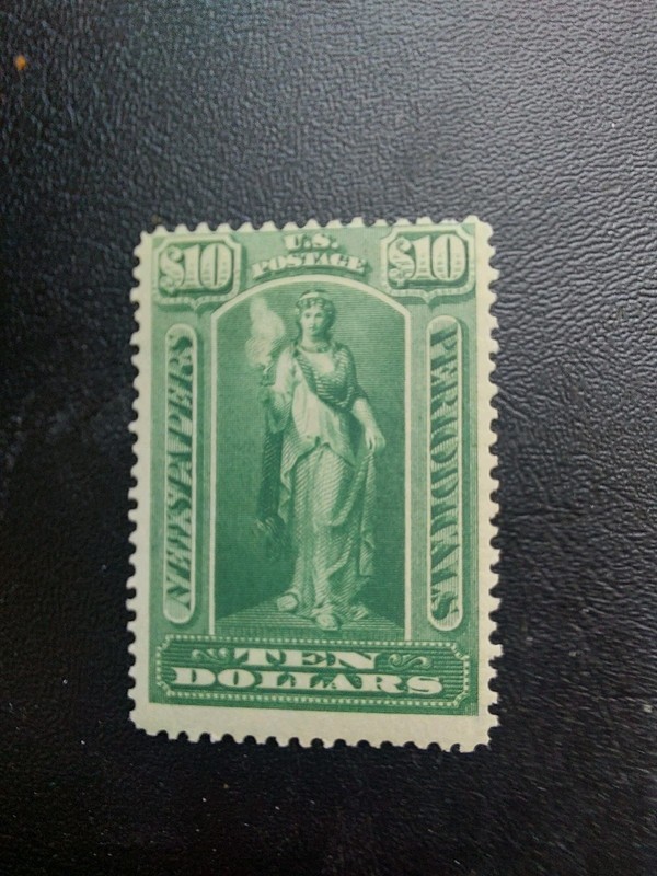 1895, # 122, U.S NEWS PAPER PROOF, MINT HINGED OG.! RARE SCARCE.!