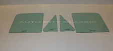 Side Glass 1953 1954 1955 Ford Pickup F-100 Vent Door Truck 4 Piece Set Green