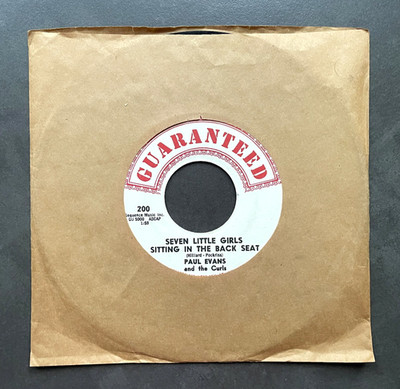 7'' Paul Evans - Seven Little Girls Sitting In The Back Seat - US Guaranteed