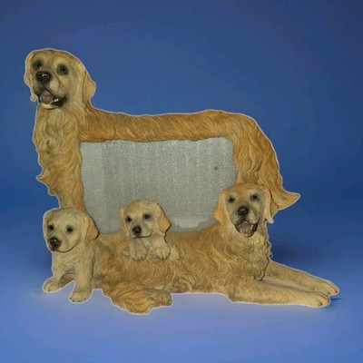 Golden Retriever 3D Picture Frame Dogs Resin Family Dog 4'' X 6'' Photo 