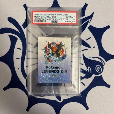 PSA10 FamilyMart Limited Sticker Mega Charizard XY Pokemon