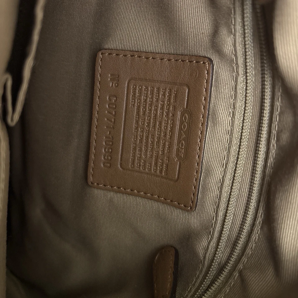 Bolso de hombro Coach Signature Optic Chelsea bolso colgante con billetera hobo 10990 marrón Foto 2 de 4