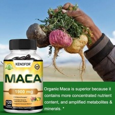 Racine de Maca Bio Noir Rouge Jaune 30 à 120 Capsules Extrait de Maca Ultimat