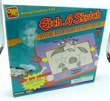 1995 Etch A Sketch Model 505X Special 35 Anniversary Activity Edition OPEN BOX