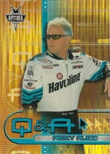 2002 Press Pass Optima Q & A NASCAR Auto Racing Trading Card #QA 7 Ricky Rudd