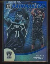 Kyrie Irving 2019-20 Panini Donruss Optic Prizm Rainmakers Blue 22/49