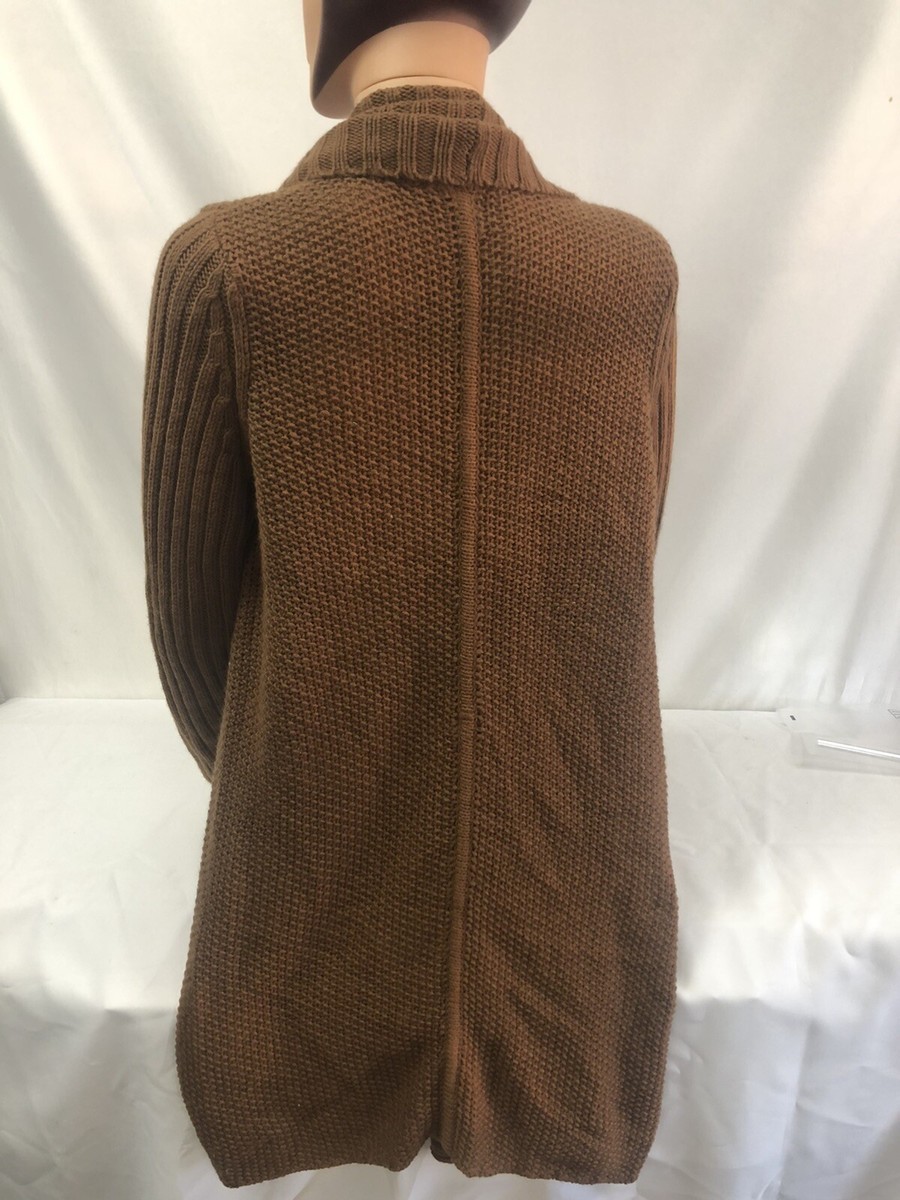 Gilet BCBG Max Azria Asymétrique Marron - Taille XS/S - Occasion Très Bon état
