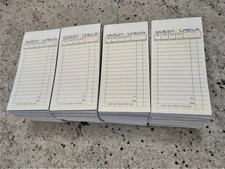Guest Check Receipt Books  2-Part 50 set per book-50 Books- 2500 sets-Ship free