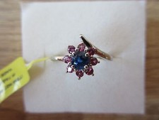 Himalayan Kyanite Rhodolite Garnet Ring Platinum Over Sterling Sz 6