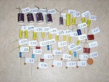 WURLITZER JUKEBOX AMPLIFIER AMP CAP CAPACITOR KIT FOR 528 AMP MODEL 1800