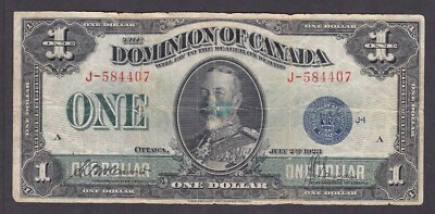 CIR] 1923 Dominion of Canada 1 Dollar J-584407 [016-3] | eBay