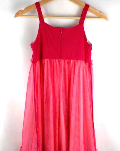 Isobella & Chloe Fuchsia Pink Sheer Layered Dress Size 8 (1403-PC Game Box) - Picture 5 of 19