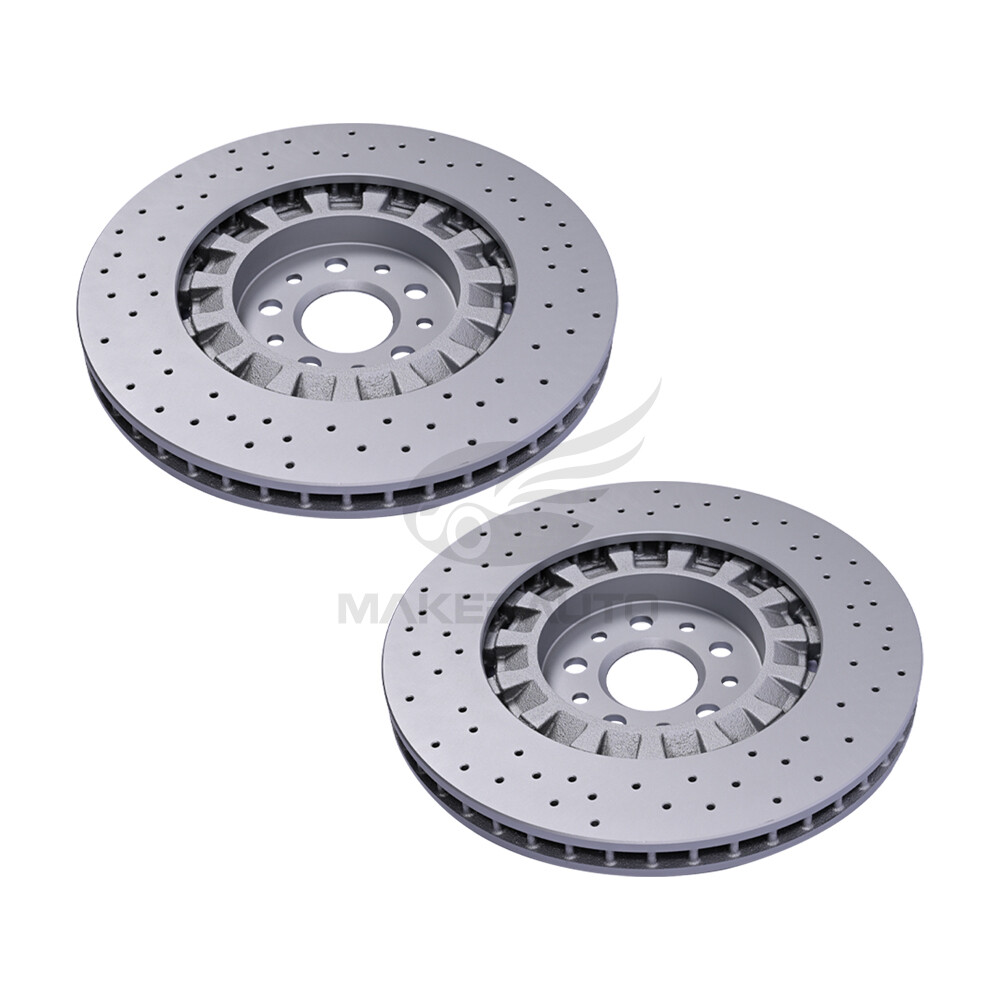 2Pcs For Maserati Levante S Front Brake Disc Dimpled Rotors 2017-2022 New