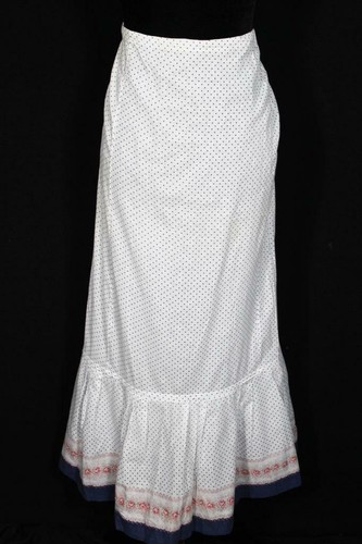 Jupon Long Édouardien Blanc