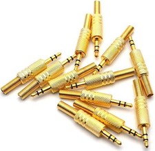 12pcs TRS Male PlugReplacement 3 Pole 3.5mm Male Repair headphone Jack Plug Plug