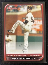 2008 Bowman Tim Lincecum San Francisco Giants #44 Basebal Trading Card