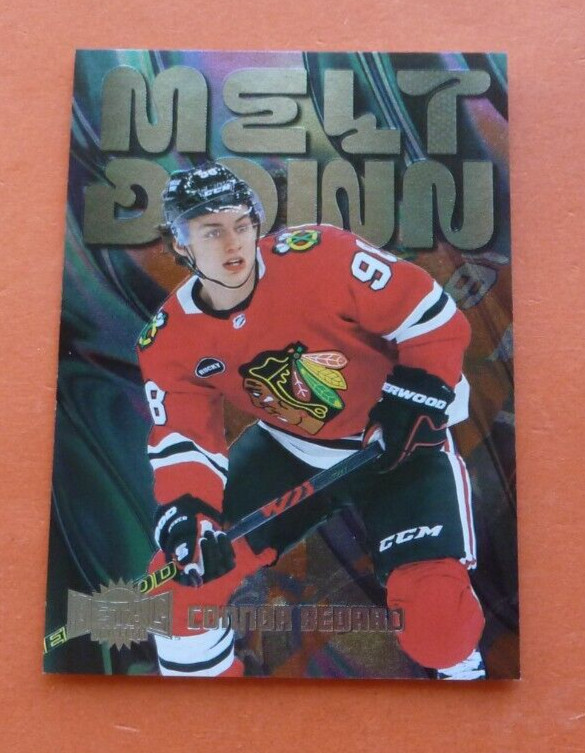 Connor Bedard RC, 2023-24 Metal Universe Meltdown M-5, Chicago Blackhawks
