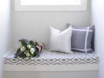 Window Seat Cushion Cover Up To Size 150cm UK